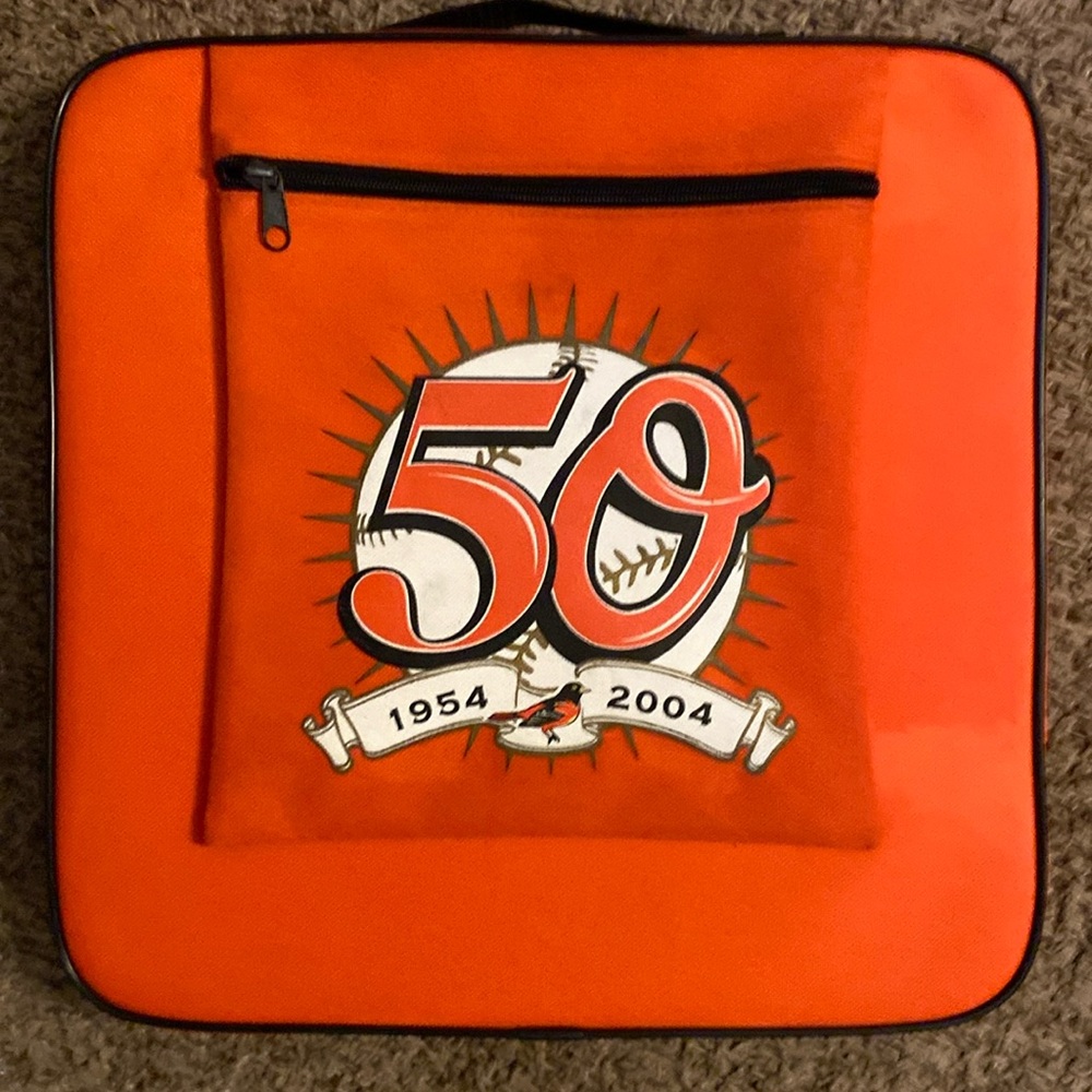 50th Anniversary Vintage Baltimore Orioles Seat Cushion,1954-2004